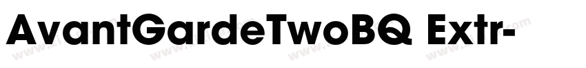 AvantGardeTwoBQ Extr字体转换